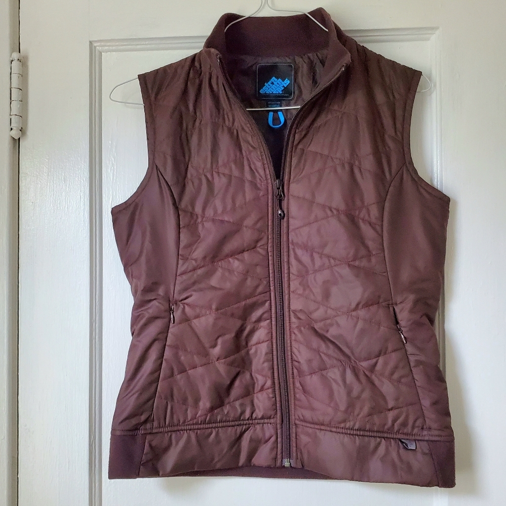Eastern Mountain Sports Brown Vest, Womens Small